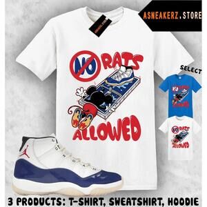 Tee Shirt Matching Aj 11 Rare Air To Match No Rats Allowed T-Shirt